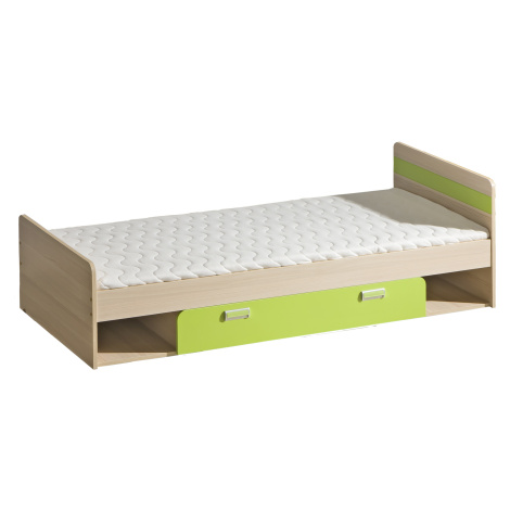 Dolmar Dětská postel CORNETO L13 Barva: Jasan coimbra / zelená