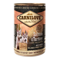 Konzerva CARNILOVE Puppy Wild Meat Salmon & Turkey 400 g