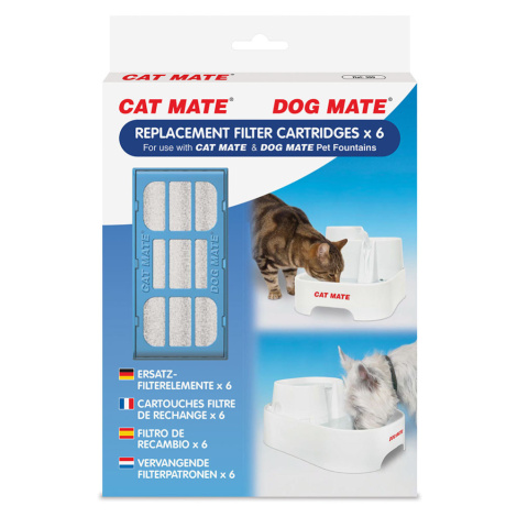 Closer Pets fontánka, 6 litrů - Náhradní filtr (6 kusů) Cat Mate