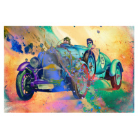 Ilustrace Vintage car 1, Rafal Kulik, 40 × 26.7 cm