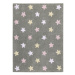 Pro zvířata: Pratelný koberec Tricolor Stars Grey-Pink 120x160 cm