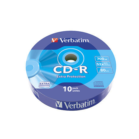 Verbatim CD-R, 43725, Extra Protection, 10-pack, 700MB, 52x, 80min., 12cm, bez možnosti potisku,