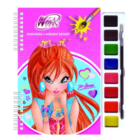 Omalovánky s vodovými barvami Winx Club