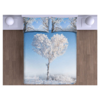 Gipetex Natural Dream 3D italské povlečení 100% bavlna Love tree - 140x220 / 70x90 cm