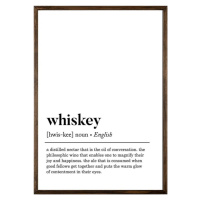 Plakát 50x70 cm Whiskey – Wallity