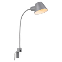 Briloner Briloner 2079-014 - Nástěnná flexibilní lampa 1xE27/10W/230V stříbrná