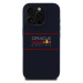 Zadní kryt Red Bull Silicone Horizontal Logo MagSafe pro Apple iPhone 16 Pro, navy