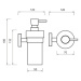 Dávkovač tekutého mýdla UNIX, sklo, kov, 250ml