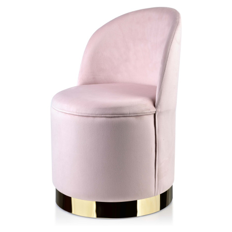 Mondex Designové čalouněné křeslo RENEE růžové