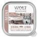 Výhodné balení Wolf of Wilderness Adult 24 x 150 g vanička - Strong Lands - vepřové