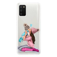 iSaprio Kissing Mom - Brunette and Boy pro Samsung Galaxy A02s