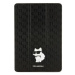 Pouzdro Karl Lagerfeld iPad 10.2" Folio Magnet Allover Cover black Saffiano Monogram Choupette (