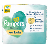 Pampers Harmonie New Baby Dětské Čisticí Ubrousky 4 Balení = 184 Ubrousků