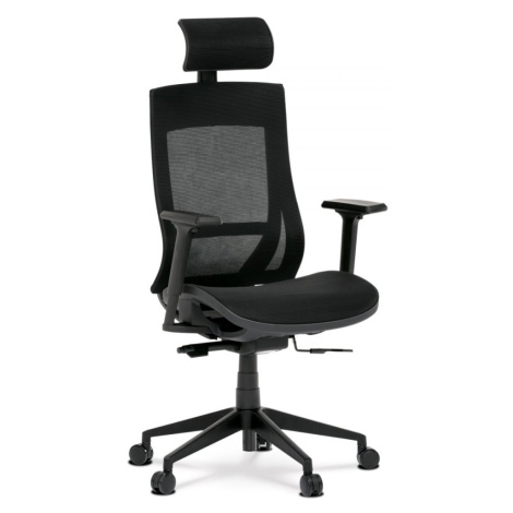 Kancelářská ergonomická židle VEGA — síťovina, černá
