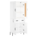 vidaXL Skříň highboard bílá 69,5 x 34 x 180 cm kompozitní dřevo