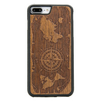 Pouzdro Bewood pro iPhone 7 Plus 8 Plus Růže Větrů Merbau