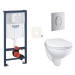 Závěsný wc set do lehkých stěn / předstěnová montáž Grohe Bau Ceramic SIKOGRSBAUA