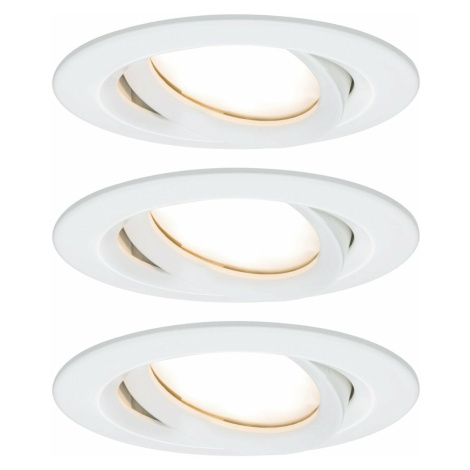 PAULMANN Vestavné svítidlo LED Nova Plus kruhové 3x6,8W bílá mat výklopné stmívatelné 936.82 P 9