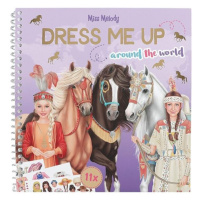 Kreativní sešit Miss Melody, Dress me up, 11 aršíků samolepek | 0412431_A