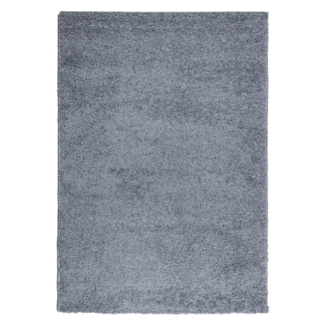 vidaXL Koberec PAMPLONA s vysokým vlasem moderní modrý 140 x 200 cm