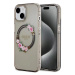 Kryt Guess GUHMP15SHFWFCK iPhone 15 6.1" black hardcase IML Flowers Wreatch MagSafe (GUHMP15SHFW