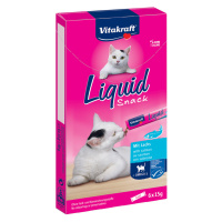 Vitakraft Cat Liquid-snack s lososem + omega 3 - Výhodné balení: 48 x 15 g