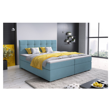 MSL Kontinentální čalouněná postel GLAM (160 x 200 cm) Barva látky: COSMIC 05