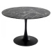 KARE Design Kulatý stůl Veneto - mramorově černý, Ø110cm