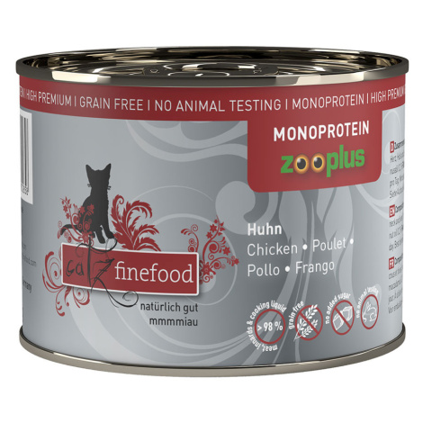 Catz finefood Monoprotein zooplus 6 x 200 g - kuřecí