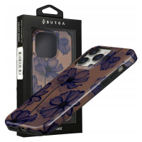 Stylové pouzdro Burga pro iPhone 14 Pro, zadní kryt, pevný obal s květinami, case