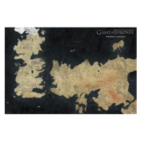 Plakát Game Of Thrones - Westeros Map