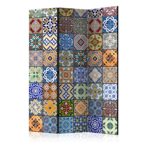 Paraván Colorful Mosaic Dekorhome 225x172 cm (5-dílný) Artgeist