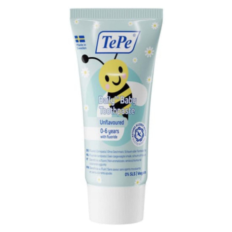 TePe Daily Baby zubní pasta 0-6 let (bez příchuti), 50ml