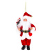 Santa k zavěšení s cukrovými hůlkami 20 cm