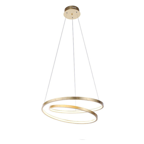 Designová závěsná lampa zlatá 55 cm včetně LED stmívatelné - Rowan Paul Neuhaus