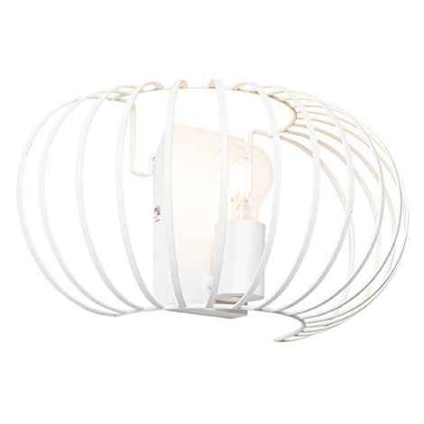 Designová nástěnná lampa bílá 39 cm - Johanna QAZQA