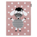 Dětský kusový koberec Petit Dolly sheep pink 140x190 cm