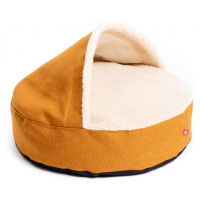 NUFNUF Luxusní pelech pro psy BED BUD - karamelově žlutá Velikost: S   (55 x 15)