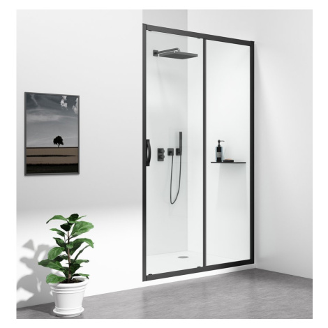 Gelco SIGMA SIMPLY BLACK sprchové dveře posuvné 1000 mm, čiré sklo