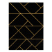 Kusový koberec Emerald geometric 1012 black and gold 240x330 cm