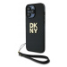 Dkny DKHCP14XPBSWSK iPhone 14 Pro Max 6,7 černo/černé pevné pouzdro Wrist Stra