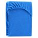 Modré elastické prostěradlo na dvoulůžko AmeliaHome Ruby Siesta, 200/220 x 200 cm