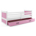 BMS Dětská postel RICO 1 | bílá 90 x 200 cm Barva: Růžová