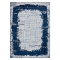 Dywany Łuszczów Kusový koberec Core A004 Frame blue/grey - 120x170 cm