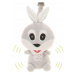 4Baby Závěsná plyšová hračka s pískátkem, Rabbit, šedá