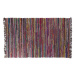 Krátkovlasý tmavý barevný bavlněný koberec 160x230 cm DANCA, 55213