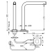 TRESTRONIC 161445 Elektronická dřezová kuchyňská baterie na 1 vodu TOUCH-TRES - lesklý chrom