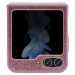 Guess PC/TPU Glitter Flakes Metal Logo kryt Samsung Galaxy Z Flip5 růžový