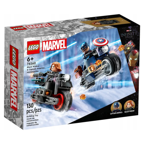 Lego Heroes Motocykly Černé Vdovy A Kapitána Ameriky 76260