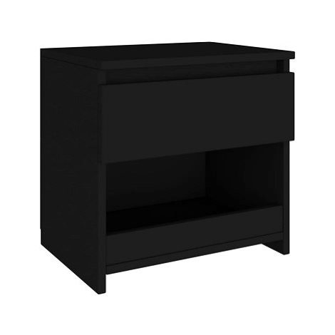 Noční stolek černý 40 × 30 × 39 cm dřevotříska SHUMEE